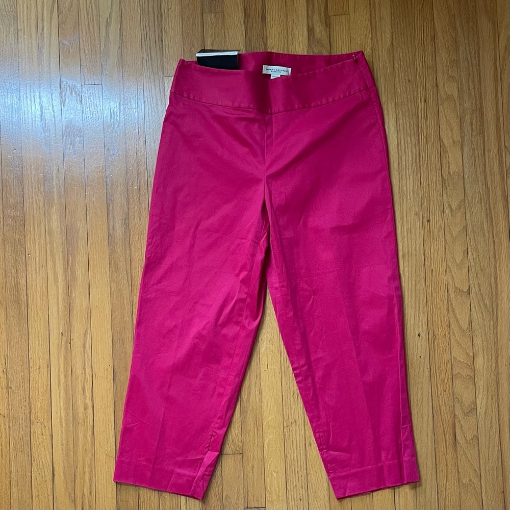 Banana Republic Harrison Fit Pink Cotton Blend Stretch Pants Size 2